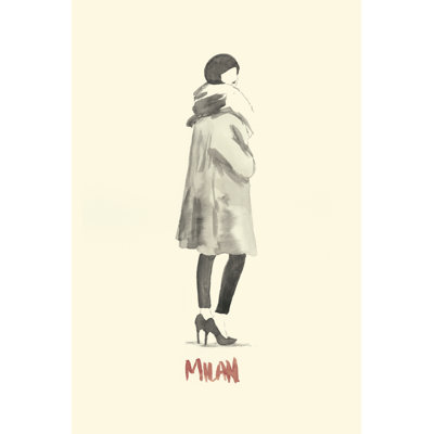 Fashion Week Sketch II by Naomi McCavitt - Wrapped Canvas Art Prints