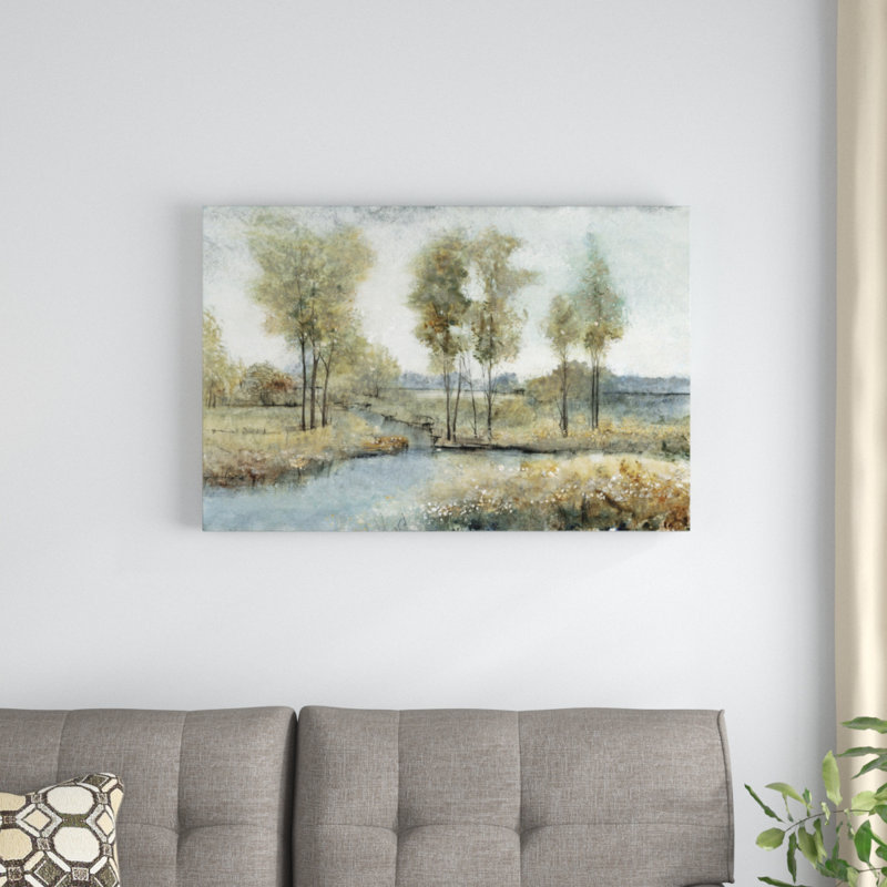 Stream Side I by Timothy O' Toole - Painting Print, Wrapped Canvas, 61cm H x 91cm W