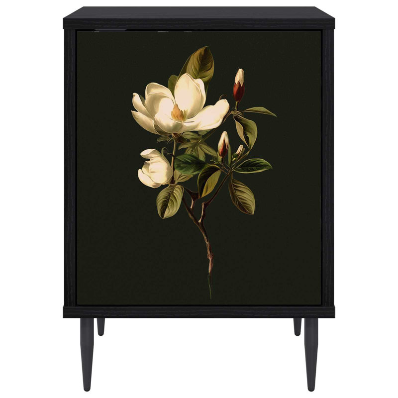 36cm W Engineered Wood Bedside Table