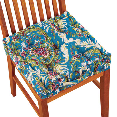 Thick Padded Tapestry Booster Tufted Chair Cushion