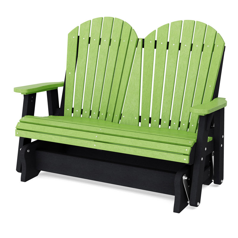 Fauteuil oscillant double Heritage, Vert lime / Noir
