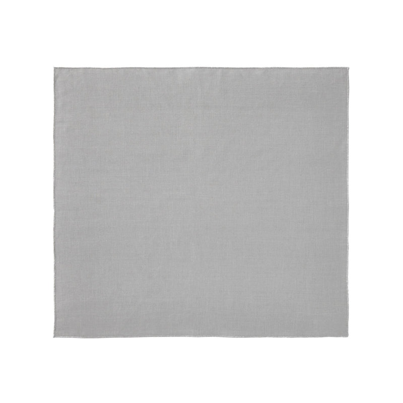 Bowery Linen Square Napkin, Gray