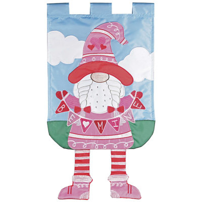 Laibrook Double Sided 24'' H x 13'' W Polyester Valentine's Day Garden Flag