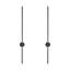 Athena - Modern Black Led Wall Sconce-80cm-14W LED Up/Down Wall Sconce – Warm White Wall Wash Light for Living Room, Bedroom, Hallway & Stairs, Matt Black