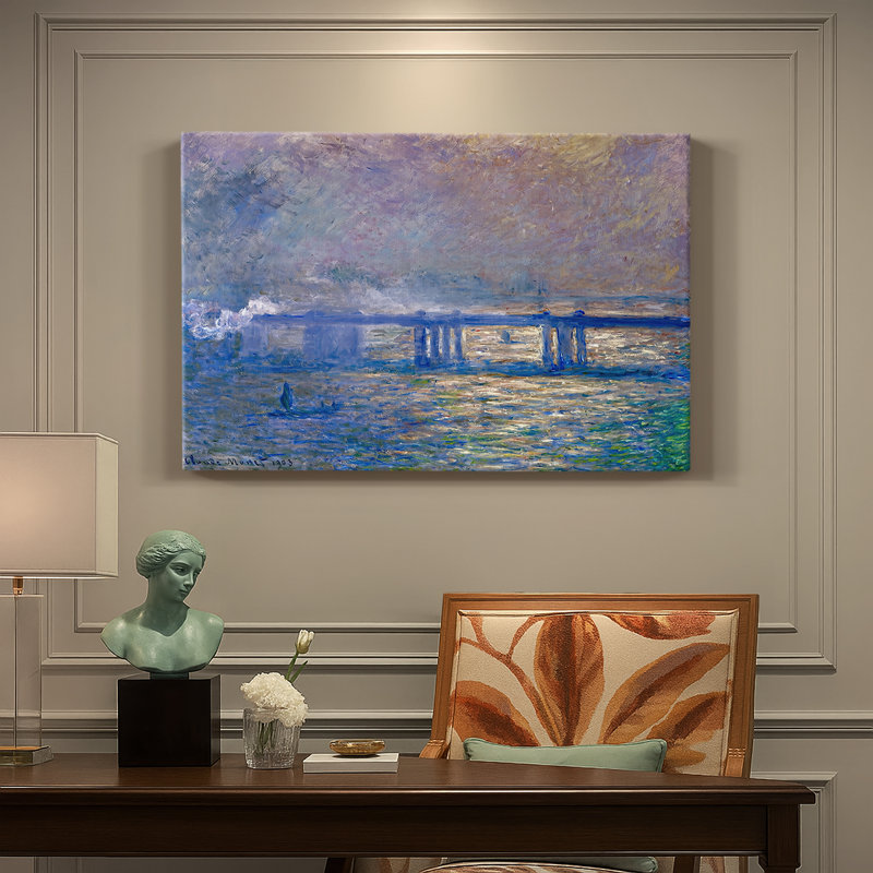 Charing Cross Bridge-Claude Monet-Gallery Wrapped Canvas-1903, 24 x 36