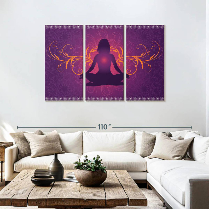 Kerrick Yoga Heart Chakra, 48" H x 74" W