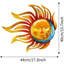 Décoration murale en métal Sun Moon