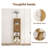 Ronald 4-Shelf Bookcase Cabinet with Adjustable Shelves and Sturdy Wooden Legs-1726803825-1726803824