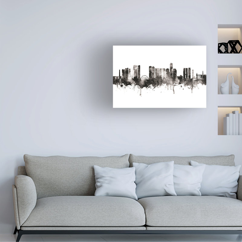 Art sur toile de Michael Tompsett, H 12 po x l 19 po x P 2 po
