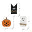 Ensemble de 3 décorations de table d'Halloween, 4,8 x 8 po: 4,5 x 8 po: 6,7 x 7 po