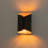 Dimmable Curl Up/Down Metal Flush Mounted Sconce