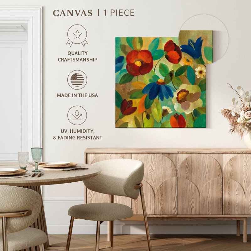 Summer Floral I, 16" H x 16" W