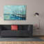 Toile épique «Breakwater and bateaux» par Silvia Vassileva, 60 po x 40 po-326207974