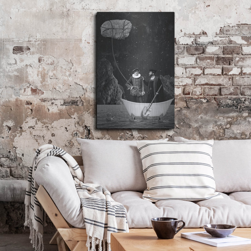 Winston Porter «Drifting Away» par Elo Marc, art mural en métal, H 36 po x l 24 po