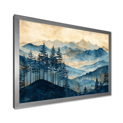 «Glawson Majestic Natures Layers Of Mountains I», art sur toile