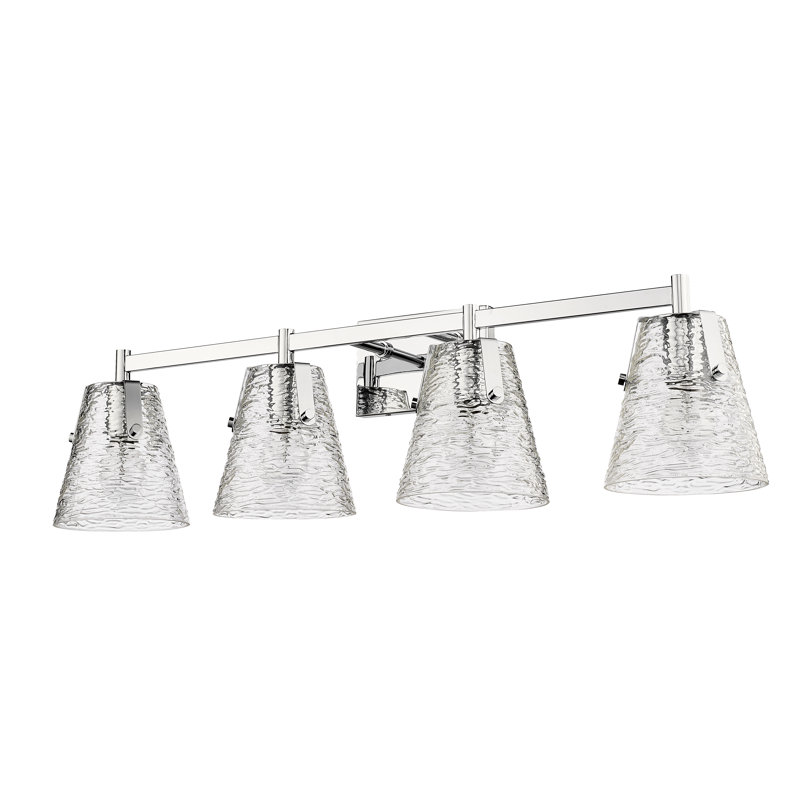 Éclairage pour salle de bain 4 lumières Crislynn, Chrome