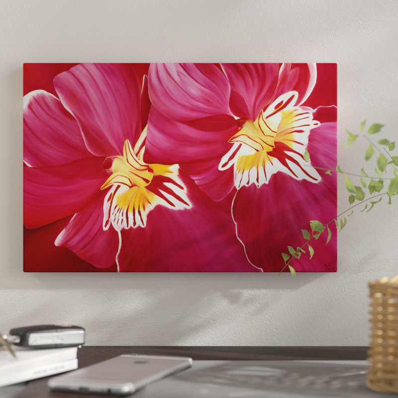 « floriade ii », impression sur toile, H 8 po x l 12 po x P 0,75 po, Toile tendue, Pas de tapis