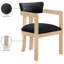 Chaise rembourrée en cuir Phalan-31556008-31556013