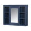 Armoire à pharmacie de 35 po, armoire de rangement murale pour salle de bain, armoire de salle de bain moderne avec miroir, armoire à miroir avec 6 tablettes ouvertes-1781345815