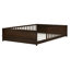 Lit d'enfant double avec plancher en caoutchouc, barrières de sécurité, étagère à livres intégrée, conception sans porte, couleur espresso-495828725-495828731