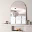 Miroir de salle de bain rectangulaire en métal argenté 22 po x 30 po pour mur. (W2203P183126)-2021240134-2021240140-2021240179