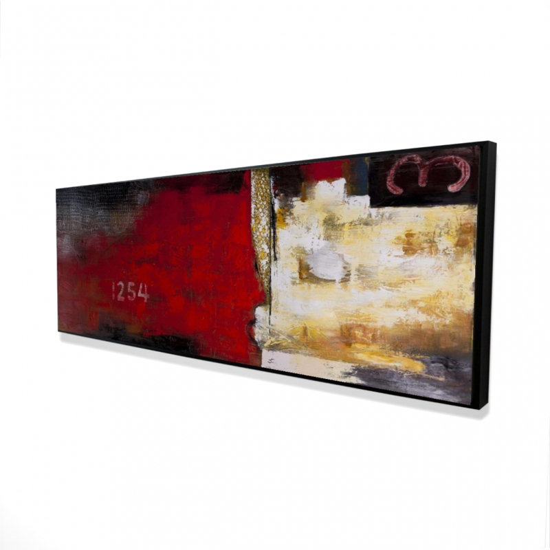 "Art industriel abstrait avec chiffres" sur toile