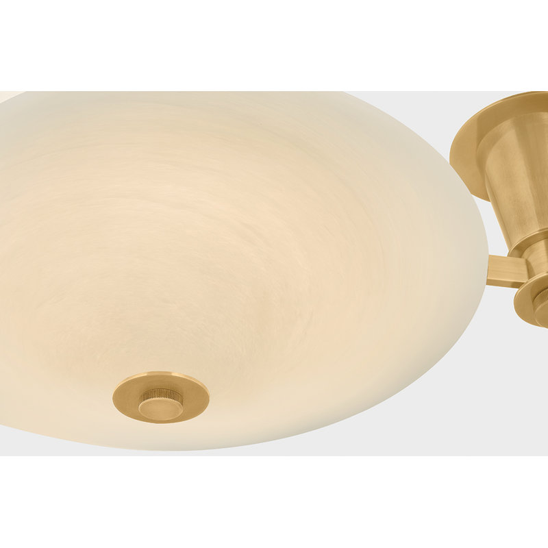 Cologne Flush Mount in Vintage Brass
