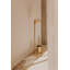 Cosmic Round Metal Made with Gold Finish Free-Standing Toilet Brush and Holder