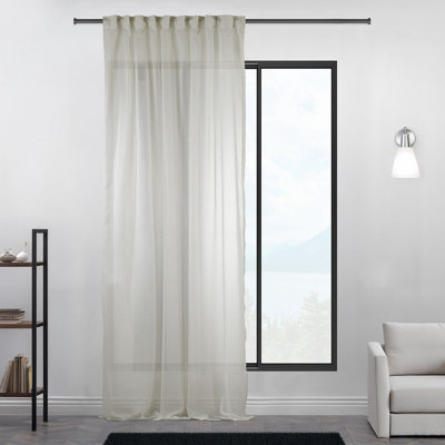 Polyester Sheer Single Curtain Panel Panel