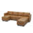 Colusa Faux Leather 7-Seat U Shaped Couch Storage Sectional Sofa Memory Foam Sofa With Ottoman Chaise Longue For Livingroom-1215999345