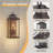 3 - Light 25''H Oil Rubbed Bronze Iron Etl Outdoor Wall Light With Dusk To Dawn And Tempered Glass-172527932