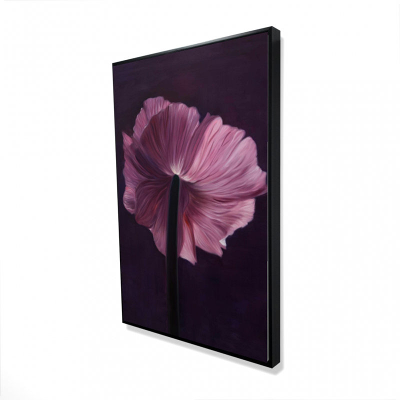 "Pétales mauves" sur toile