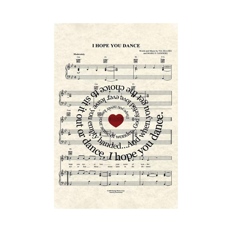 I Hope You Dance 1 Piece Wrapped Canvas Wall Art, 66.04 cm H x 45.72 cm W x 1.91 cm D