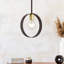 Luminaire suspendu en forme de globe à 1 lumière Maubray-416442640