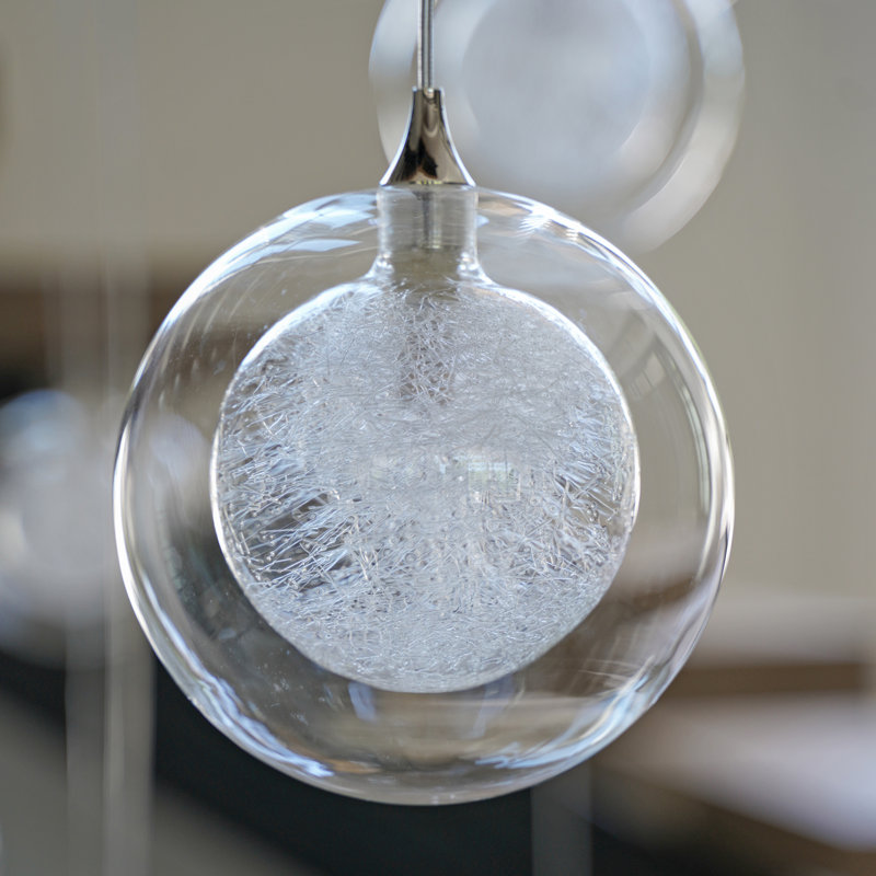 Reflection Twigs 5 - Light Pendant, Black, Clear/Silver, 120" H x 12" W x 12" D