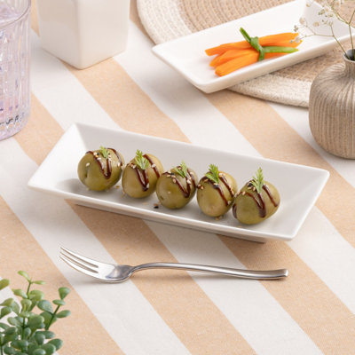 PANORAMA Premium Porcelain Rectangle Plate, 6x3"