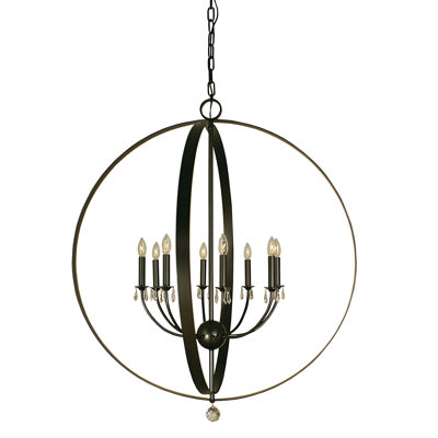 Parenteau 8 - Light Globe Chandelier