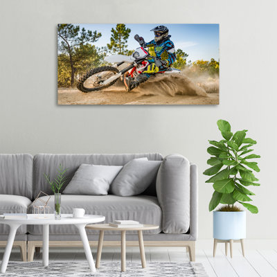 Motocross - No Frame Print on Canvas