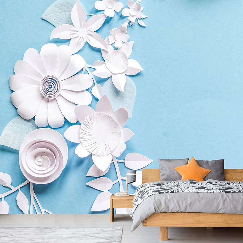 Murale fleurs de forêt, L 66 po x l 96 po