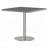 Square Faux Marble Dining Table with Titanium Gold Legs (31.5")-1932917940
