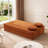 75.5" Foldable Lychee Velvet Convertible Sleeper Couch, No Assembly Required Compression Sofa Bed with Soft Pillows, For Bedroom and Apartment, Orange-1027406748