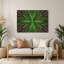 Art mural op 19 en métal vert-1889482020