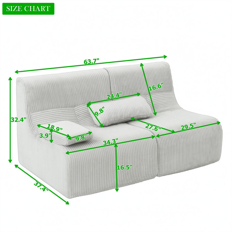 Des possibilités illimitées avec notre canapé modulaire, Beige