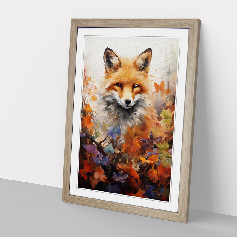 Single Picture Frame Print on Wood, Oak Framed, 34cm H x 25cm W