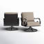 Chaise de patio pivotante avec coussins Aleira-531183343