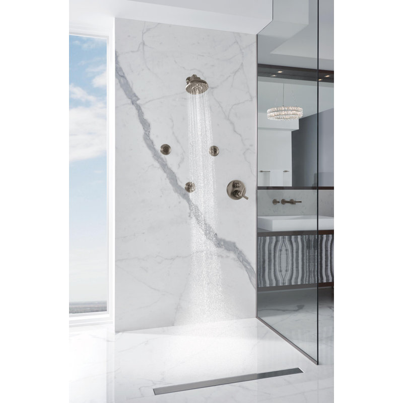 Levoir® TempAssure® Thermostatic Valve with Integrated 6-Function Diverter Trim, Luxe Gold
