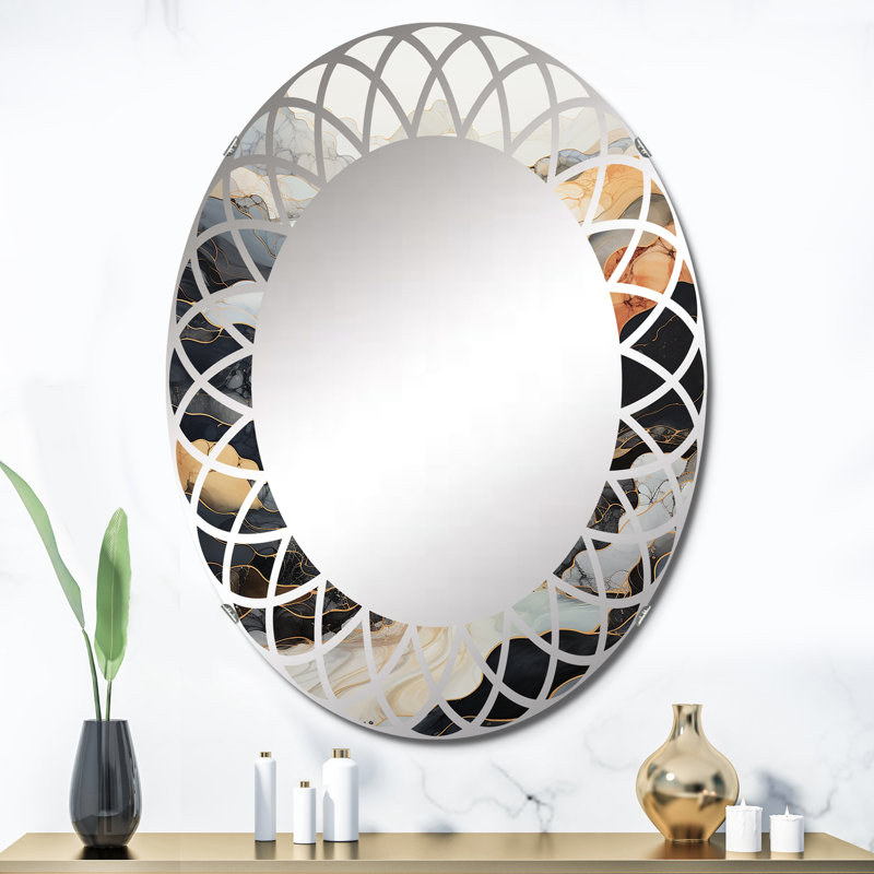 Miroir mural Glenrio - Paysages ovales, 36 po x 24 po
