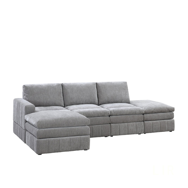 Contemporary 5Pc Modular Sectional Set