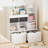 47.8In Kids Bookshelf With Drawers Modern Bookcase