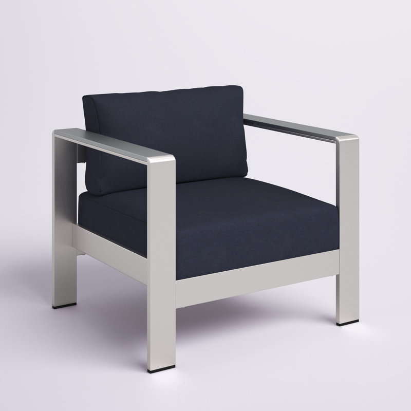 Fauteuil d'extérieur Shore Sunbrella, Sunbrella® bleu marine